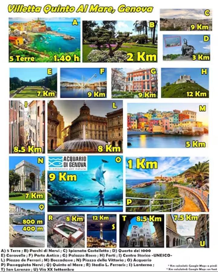 Villetta Quinto Al Mare - 2 Minutes From The Beach Genoa Exterior photo